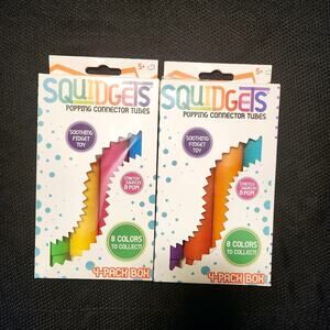 Squidgets Large Popping Connector Tubes 4-Pack Lot Of 2 Boxes